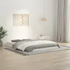 Image de vidaXL Cadre de lit sans matelas blanc 135x190 cm bois de pin massif