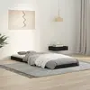 Image de vidaXL Cadre de lit sans matelas noir 75x190 cm bois de pin massif