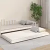Image de vidaXL Cadre de lit sans matelas blanc 80x200 cm bois massif de pin