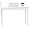 Image de vidaXL Bureau Blanc 110x50x93 cm Bois massif de pin