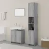 Image de vidaXL Ensemble de meubles de salle de bain 3 pcs Sonoma gris
