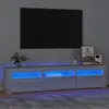 Image de vidaXL Meuble TV avec lumières LED Sonoma gris 180x35x40 cm