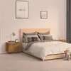 Image de vidaXL Table de chevet Chêne fumé 100x35x40 cm Bois d'ingénierie