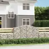Image de vidaXL Panier de gabions arqué 200x30x120/140 cm Fer galvanisé
