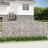 Image de vidaXL Panier de gabions arqué 400x30x160/180 cm Fer galvanisé