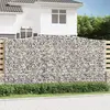 Image de vidaXL Panier de gabions arqué 400x50x200/220 cm Fer galvanisé