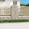 Image de vidaXL Panier de gabions arqué 100x30x220/240 cm Fer galvanisé
