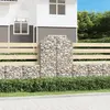 Image de vidaXL Panier de gabions arqué 100x50x140/160 cm Fer galvanisé