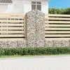 Image de vidaXL Panier de gabions arqué 100x50x220/240 cm Fer galvanisé