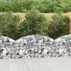 Image de vidaXL Panier de gabions arqué 150x30x60/80 cm Fer galvanisé