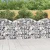 Image de vidaXL Panier de gabions arqué 150x30x100/120 cm Fer galvanisé