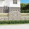 Image de vidaXL Panier de gabions arqué 150x30x120/140 cm Fer galvanisé