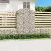 Image de vidaXL Panier de gabions arqué 150x30x220/240 cm Fer galvanisé