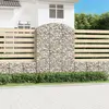 Image de vidaXL Panier de gabions arqué 150x50x200/220 cm Fer galvanisé