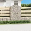 Image de vidaXL Panier de gabions arqué 150x50x220/240 cm Fer galvanisé