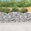 Image de vidaXL Panier de gabions arqué 200x30x100/120 cm Fer galvanisé