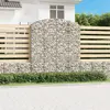 Image de vidaXL Panier de gabions arqué 200x30x220/240 cm Fer galvanisé
