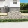 Image de vidaXL Panier de gabions arqué 200x50x120/140 cm Fer galvanisé