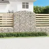 Image de vidaXL Panier de gabions arqué 200x50x200/220 cm Fer galvanisé