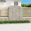 Image de vidaXL Panier de gabions arqué 200x50x220/240 cm Fer galvanisé