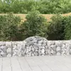 Image de vidaXL Panier de gabions arqué 200x30x60/80 cm Fer galvanisé