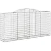 Image de vidaXL Panier de gabions arqué 300x50x140/160 cm Fer galvanisé