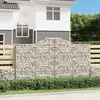 Image de vidaXL Panier de gabions arqué 300x50x160/180 cm Fer galvanisé