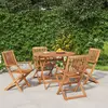 Image de vidaXL Ensemble à manger de jardin 5 pcs Bois d'acacia solide