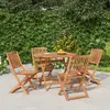 Image de vidaXL Ensemble à manger de jardin 5 pcs Bois d'acacia solide