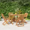Image de vidaXL Ensemble à manger de jardin 5 pcs Bois d'acacia solide