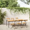 Image de vidaXL Chaises pliables de jardin lot de 6 Acier bois d'acacia massif