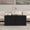 Image de vidaXL Table basse Noir 80x50x36 cm Bois d'ingénierie