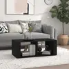 Image de vidaXL Table basse Noir 100x50x36 cm Bois d'ingénierie