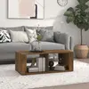Image de vidaXL Table basse Chêne fumé 100x50x36 cm Bois d'ingénierie