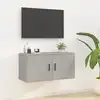 Image de vidaXL Meuble TV mural Gris béton 80x34,5x40 cm