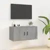 Image de vidaXL Meuble TV mural Sonoma gris 80x34,5x40 cm