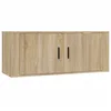 Image de vidaXL Meuble TV mural Chêne Sonoma 100x34,5x40 cm