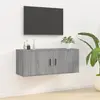 Image de vidaXL Meuble TV mural Sonoma gris 100x34,5x40 cm