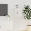 Image de vidaXL Meuble TV mural Blanc 40x34,5x40 cm