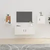 Image de vidaXL Meubles TV muraux 2 pcs Blanc 40x34,5x40 cm
