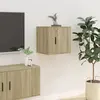 Image de vidaXL Meuble TV mural Chêne sonoma 40x34,5x40 cm