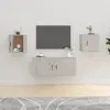 Image de vidaXL Meubles TV muraux 2 pcs Gris béton 40x34,5x40 cm