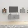 Image de vidaXL Meubles TV muraux 2 pcs Sonoma gris 40x34,5x40 cm