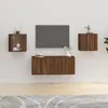 Image de vidaXL Meubles TV muraux 2 pcs Chêne marron 40x34,5x40 cm