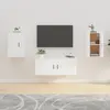 Image de vidaXL Meubles TV muraux 2 pcs Blanc 40x34,5x60 cm