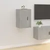 Image de vidaXL Meuble TV mural Gris béton 40x34,5x60 cm