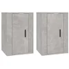 Image de vidaXL Tv-wandmeubels 2 st 40x34,5x60 cm betongrijs