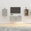 Image de vidaXL Meubles TV muraux 2 pcs Gris béton 40x34,5x60 cm