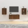 Image de vidaXL Meubles TV muraux 2 pcs Chêne marron 40x34,5x60 cm