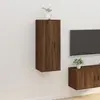 Image de vidaXL Meuble TV mural Chêne marron 40x34,5x100 cm